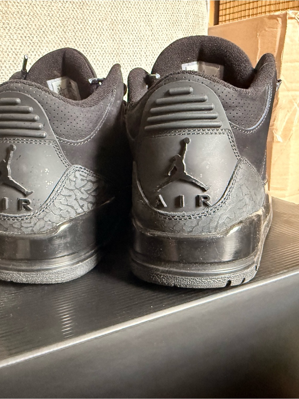 Jordan 3 Retro Low Men's Shoes - Black - Picture 7 of 13
